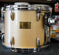 USED - Pearl Masters Studio Series 12x14" Birch Tom w/ OptiMount - Platinum Mist Lacquer