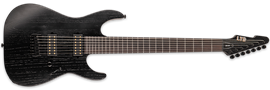 LTD SIGNATURE SERIES  AW-7 Open Grain Black Satin 7-String Electric Guitar  