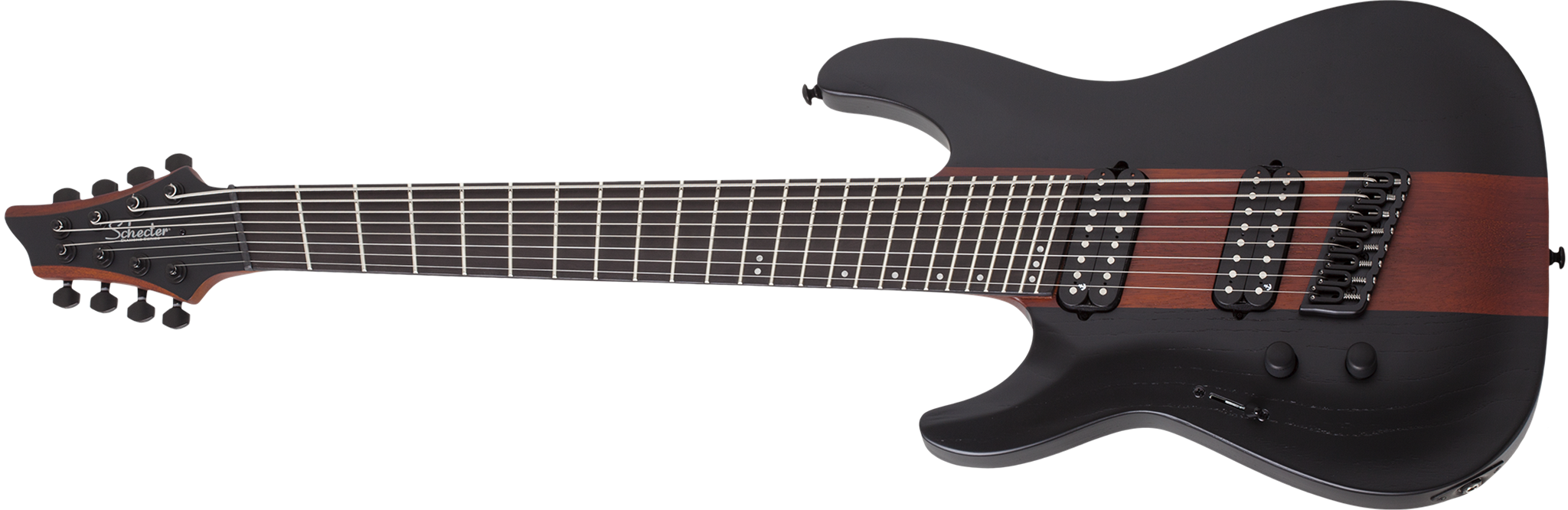 Schecter DIAMOND SERIES C-8 Rob Scallon Satin Dark Roast Left 