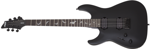 Schecter DIAMOND SERIES Damien-6 Satin Black Left Handed 6-String Electric  Guitar