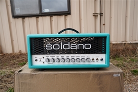 SOLDANO SLO-30 Custom  Turquoise Tolex 30-Watt Tube Guitar Head 2022