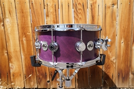 DW USA Collectors Series Lavender Satin Oil 6.5" x 14" Pure Maple Snare Drum (2022)