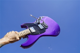 G&L USA Fullerton Deluxe Skyhawk HH Plum Metallic 6-String Electric Guitar 2022