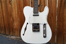 G&L USA ASAT Classic Semi-Hollow Alpine White 6-String Electric Guitar 2022