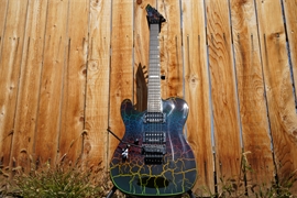 LTD Eclipse '87 Rainbow Crackle Left Handed 6-String Electric Guitar 2021