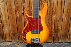 G&L USA Kiloton-5  FRETLESS  Honeyburst Left Handed 5-String Electric Bass Guitar 
