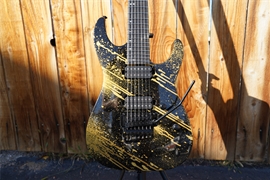ESP USA M-7FR   Gold Splatter  7-String Electric Guitar 2022