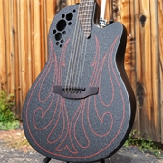 Ovation Pro Series Gus G Signature 1868-GUS-G, Black 6-String Acoustic Electric Guitar 2026