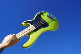 G&L USA Fullerton Deluxe SB-1 Margarita Metallic/Maple 169 4-String Electric Bass Guitar   