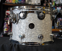 USED - DW USA Collectors Series 14" Maple Standard Tom w/ Rings & Mount - Vintage Classic Marine Pearl | 11x14"