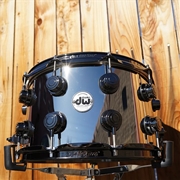 DW USA Collectors Series 8 x 14" Nickel Over Brass Snare Drum w/ Black Nickel Hardware (2023)