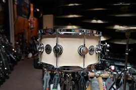 DW USA Collectors Series - Twisted Pure Maple Natural Satin Oil - 6.5 x 14" Snare Drum w/ Chrome Hardware 