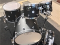DW Design Series 4Pc. Maple Shell Pack in Flat Black Lqr.-No Snare 