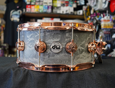 DW USA Collectors Series 6.5x14" 5mm Solid Concrete Snare Drum w/ Copper Hardware