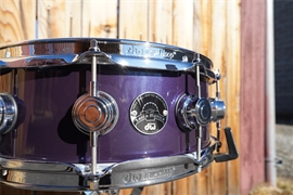DW USA Collectors Series - Deep Metallic Purple - Santa Monica Maple Shell With Ring's 5 x 14" Snare Drum