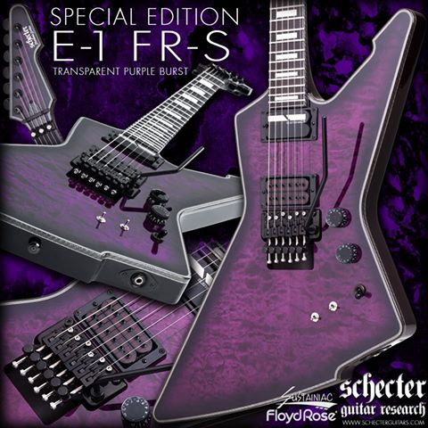Schecter DIAMOND SERIES E-1FR/S Special Edition Trans Purple Burst