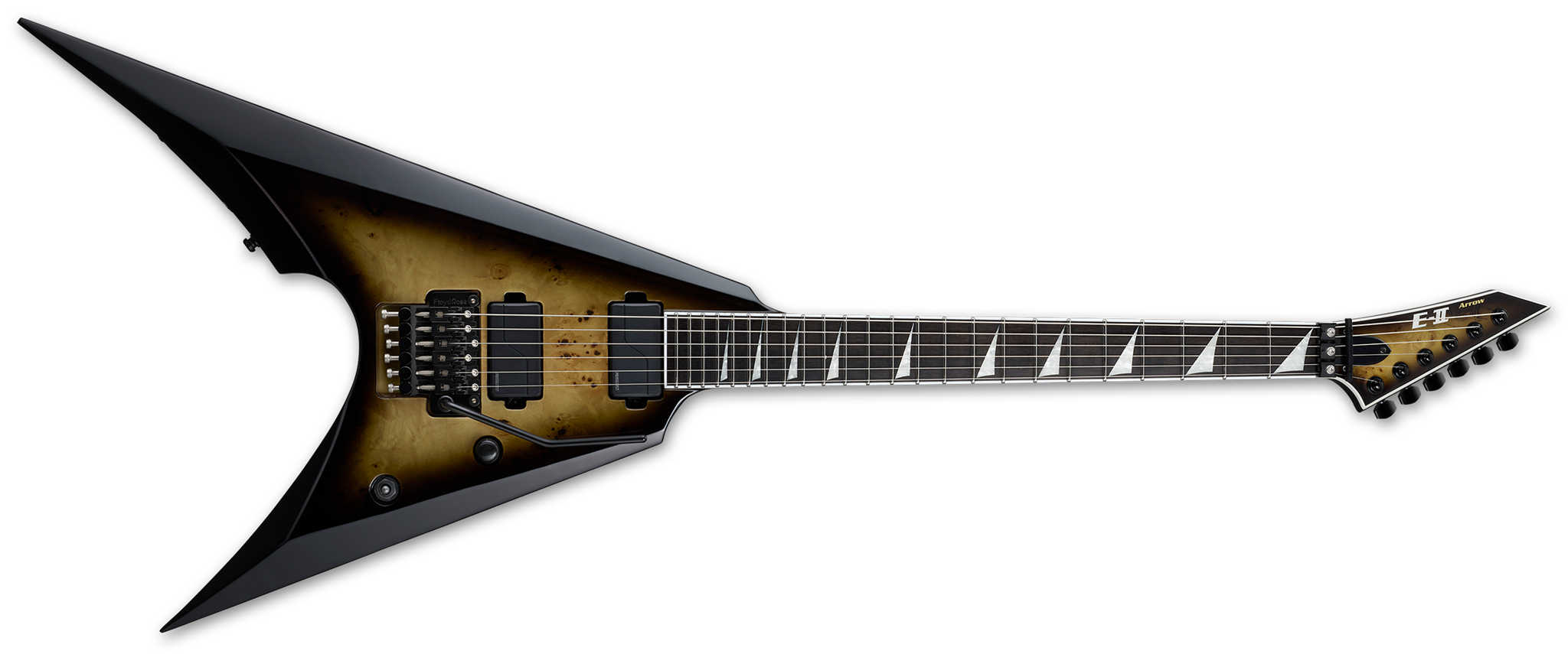 ESP E-II Arrow Nebula Black Burst 6-String Electric Guitar 2024