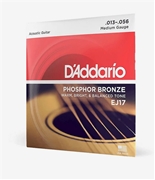 D'Addario 13-56 Medium Acoustic Guitar Strings EJ17