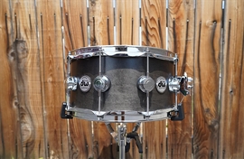 DW USA Collectors Series - Ebony Satin - 6.5 x 14" Maple Snare Drum w/ Chrome Hardware