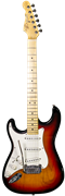 G&L USA Fullerton Deluxe Legacy  3-Tone Sunburst/Maple Left Handed 6-String Electric Guitar 2021