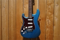 G&L USA Fullerton Deluxe Legacy Lake Placid Blue Metallic Left Handed 6-String Electric Guitar