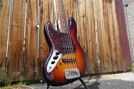 G&L USA JB5  3-Tone Sunburst  Left Handed 5-String Electric Bass Guitar 2024