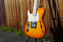G&L USA ASAT Classic Semi-Hollow Honeyburst Left Handed 6-String Electric Guitar 2023