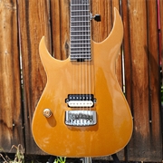 Schecter DIAMOND SERIES Keith Merrow Gold Top Left Handed 7-String Electric Guitar w/ Case