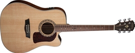 Washburn Heritage D10SCE Natural 6-String Acoustic Electric Guitar 