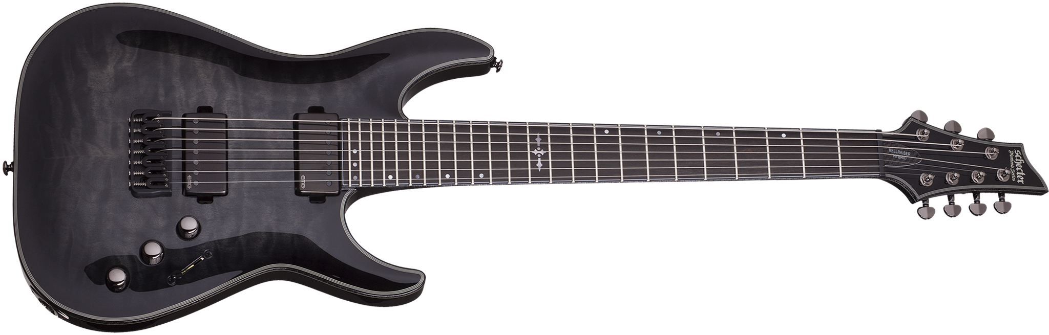 Schecter DIAMOND SERIES HELLRAISER HYBRID C-7 Trans Black Burst 7 