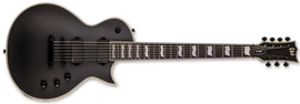 LTD EC-407 Black Satin 7-String Electric Guitar 2022