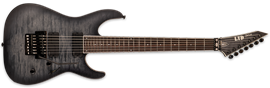 LTD M-1007 See Thru Black Sunburst Satin 7-String Electric Guitar  