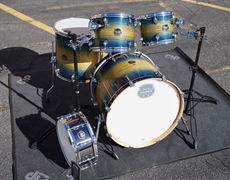 Mapex Armory Series 5pc Birch/Maple Shell Pack - Rainforest Burst Lacquer w/ Steel Snare Drum