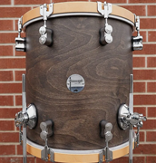 PDP #PDC1414FT Concept Maple Classic 14" x 14" Floor Tom w/ Legs Walnut Stain w/ Maple Hoops