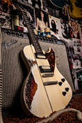 Rock N'Roll Relics  Revenge Burst over Aged White   6-String Electric Guitar 2024