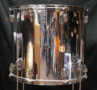 1980s USA Slingerland 20" Floor Tom w/ x4 legs - Chrome Over Wood | 18x20"