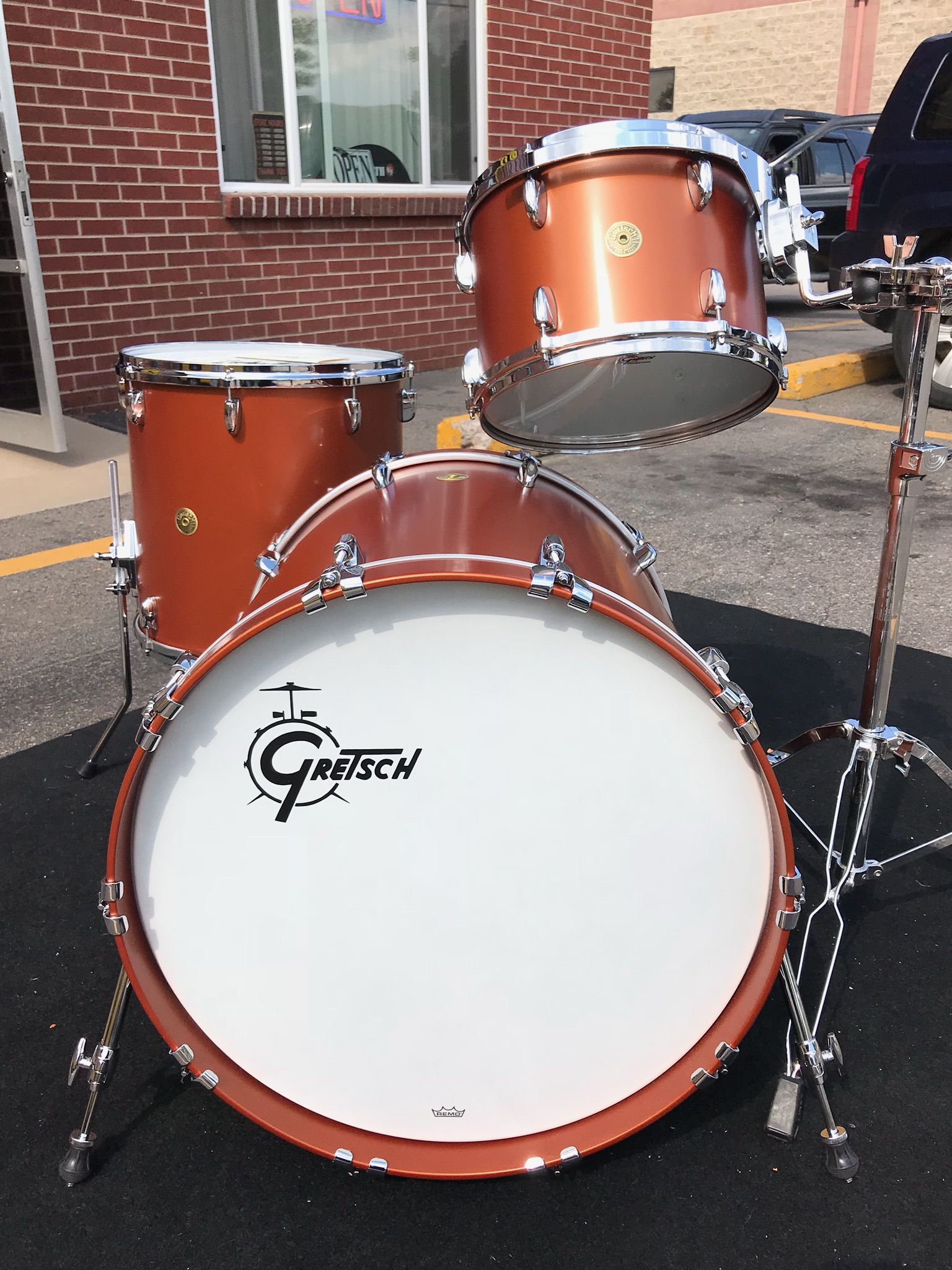 Gretsch USA egyedi szatén réz 3 részesGretsch USA egyedi szatén réz 3 részes  
