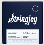 Stringjoy Signatures | Balanced Medium Gauge (11-50) Nickel Wound Electric Guitar Strings