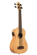 KALA U-BASS-FM-FS Flamed Maple Fretted Acoustic Electric U-Bass w/Bag 