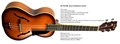 KALA KA-JTE/HBC Tenor Archtop Satin Honeyburst   Ukulele