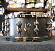 Sonor/Germany SQ2 Series 6.5x14" Pure Medium Beech Wood Snare Drum - Vintage Onyx Veneer Semi-Gloss With Black Chrome Hardware