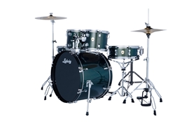 Ludwig Accent Fuse 5-piece Complete Drum Set w/ Hardware & Cymbals - Jade Dust