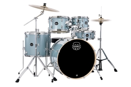Mapex Venus 5PC Fusion Complete Drum Kit w/ Hardware & Cymbals - Aqua Blue Sparkle