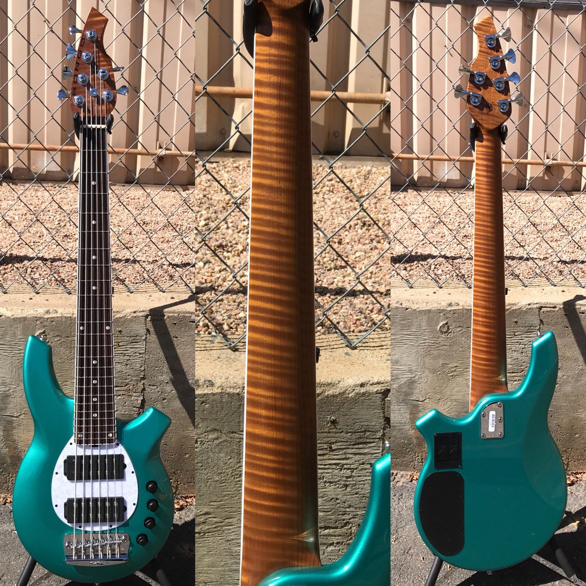 Ernie Ball Music Man BFR LTD Bongo 6 HH Grabber Green 6 String Electric ernie-ball-music-man-bfr-ltd-bongo-6-hh-grabber-green-6-string-electric
