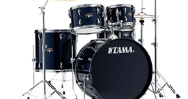 Tama Imperialstar IE52CDB Dark Blue 5pc Complete Drum Set 22" Bass Drum w/ Hardware and Cymbals
