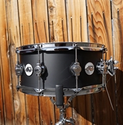 DW Design Series Satin Black 6 x 14" Maple Snare Drum (2024)