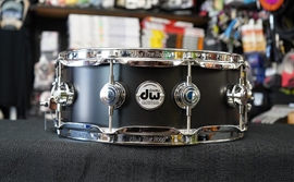 DW USA Collectors Series 5x14" Maple Snare Drum - Ebony Satin Oil Finish