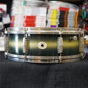 USED - 1938 Ludwig & Ludwig 'King Louie' 5x14" 3ply Snare Drum - Green & Gold Duco