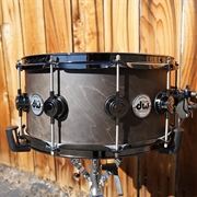 DW USA Collectors Series - Ebony Satin Oil 6.5 x 14" Maple Snare Drum w/ Black Nickel Hardware (2023)