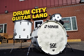 Sonor SQ2 Solid White High Gloss 3pc Maple Shell Pack |12"/16"/22"